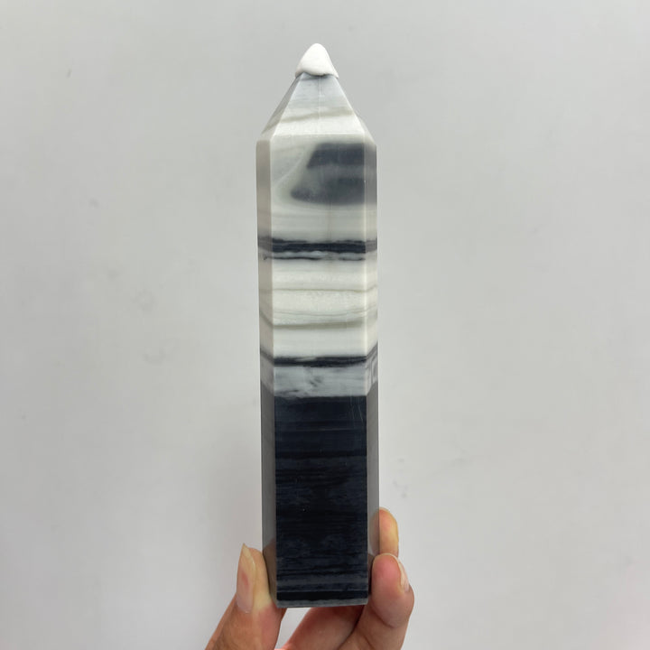 Unique,Natural Crystal TaiJi Stone Point