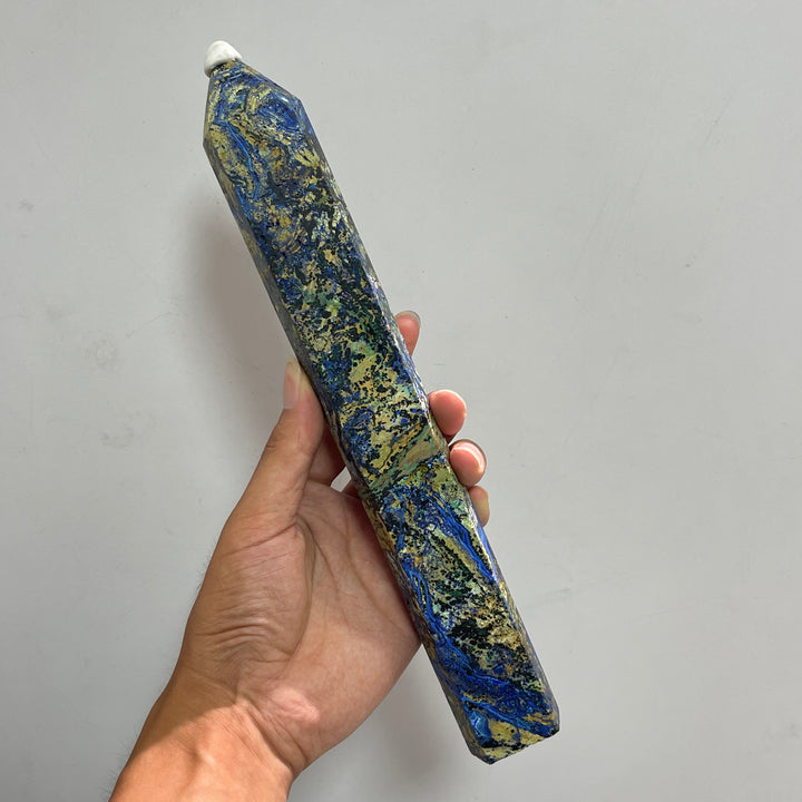Unique,Natural Large Azurite Crystal Point