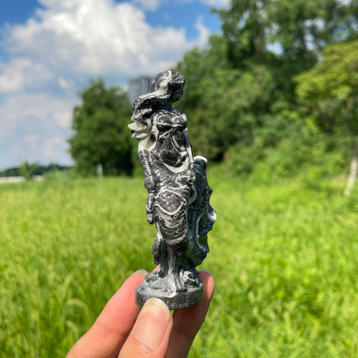 Natural Beautiful Mermaid Crystal Carving