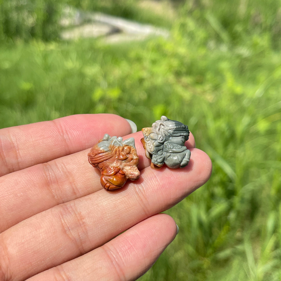 Natural Crystal Alashan Agate Butterfly Fairy Carving