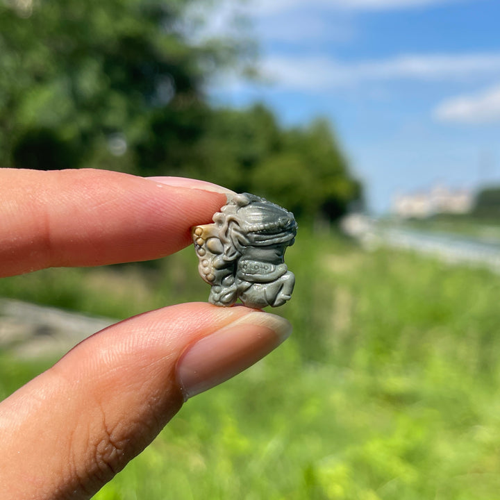 Natural Crystal Alashan Agate Butterfly Fairy Carving