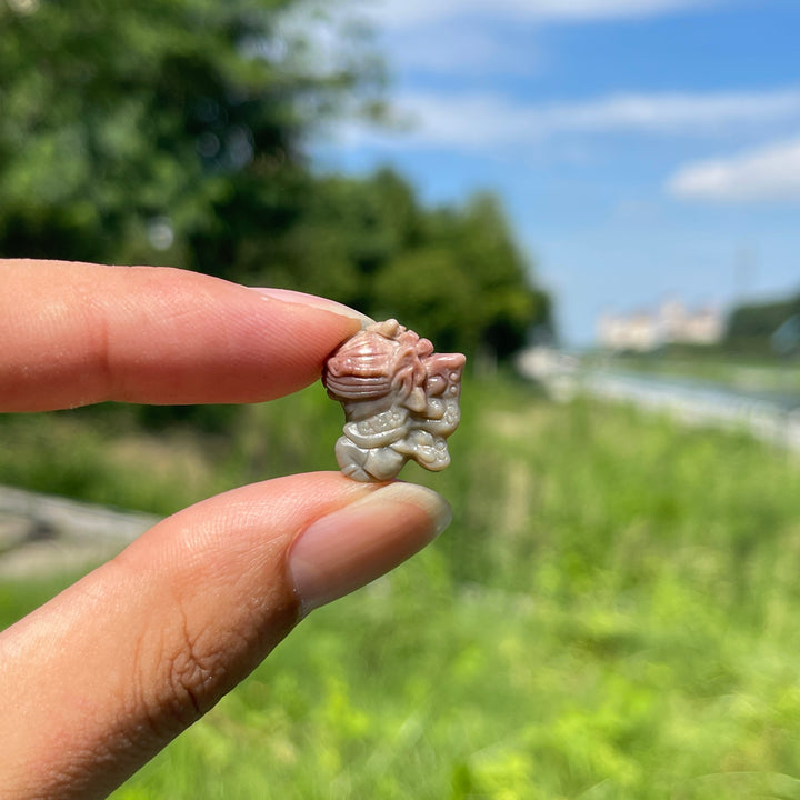 Natural Crystal Alashan Agate Butterfly Fairy Carving