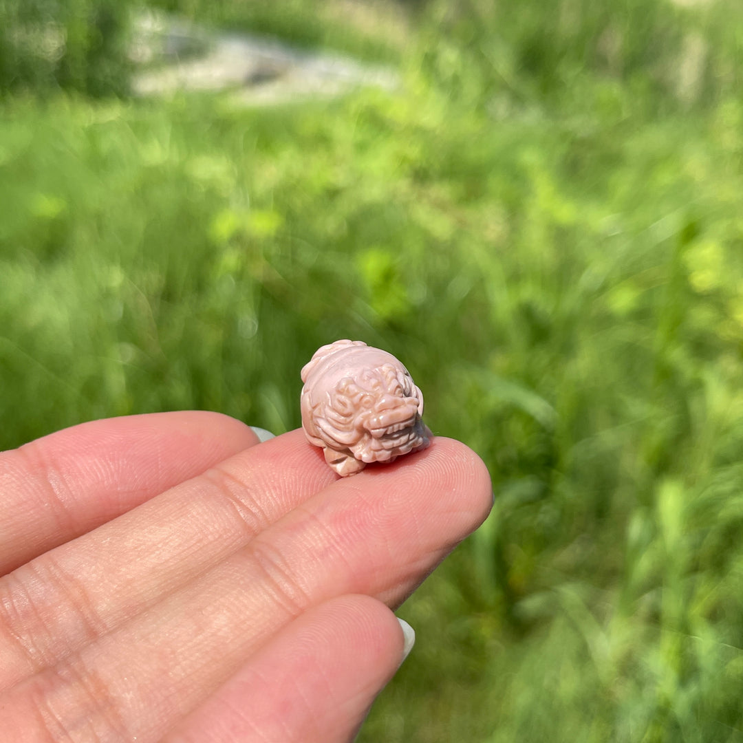 Natural Crystal Mini Alashan Agate Dragon Turtle
