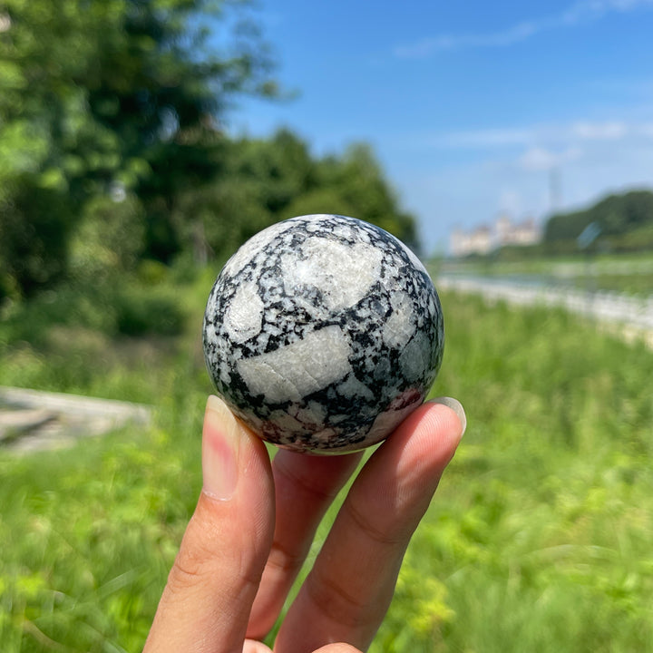 Natural Crystal Feldspar With Biotite sphere