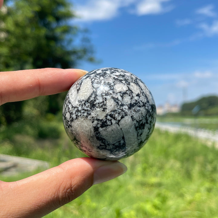 Natural Crystal Feldspar With Biotite sphere