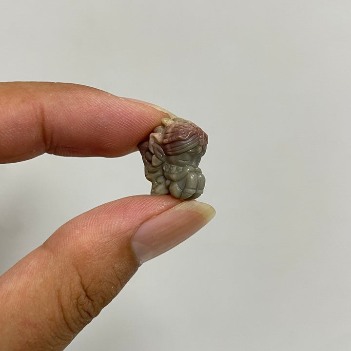 Natural Crystal Alashan Agate Butterfly Fairy Carving