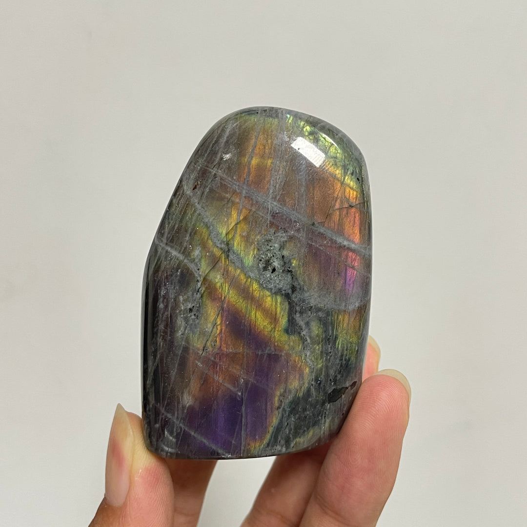 Unique,Natural Crystal Labradorite Ornament