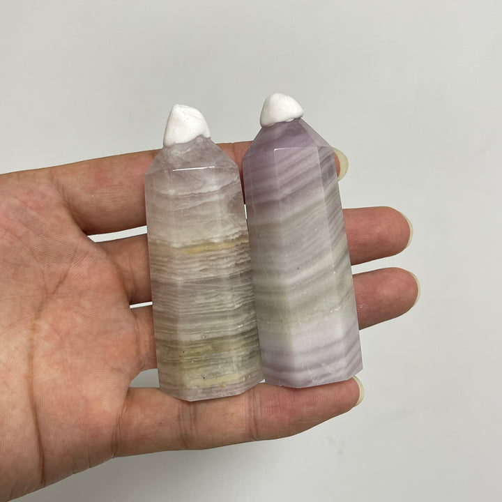 Natural Crystal Silky Fluorite Point