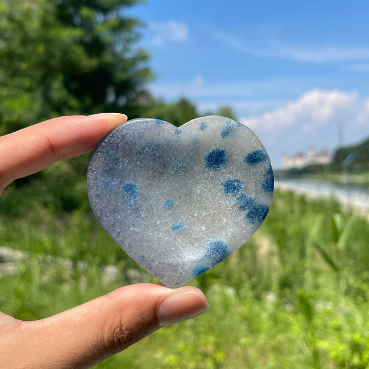 Natural Crystal K2 Heart Bowl