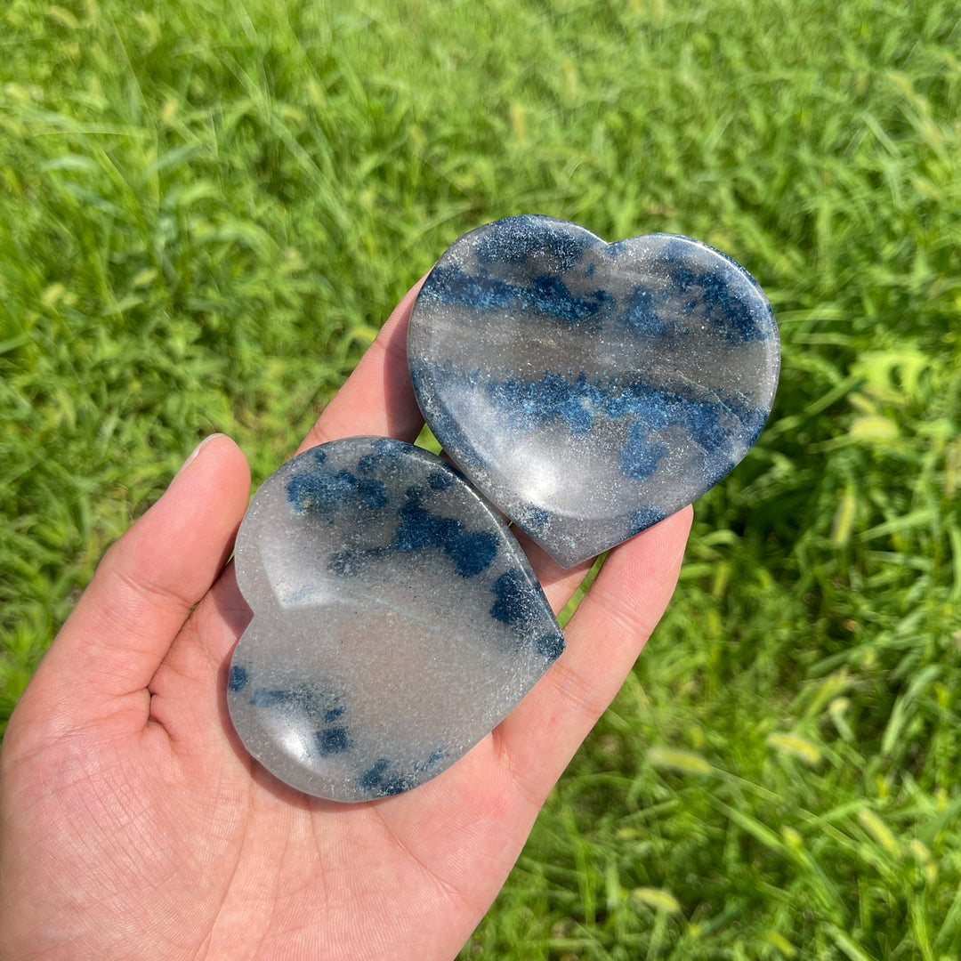 Natural Crystal K2 Heart Bowl