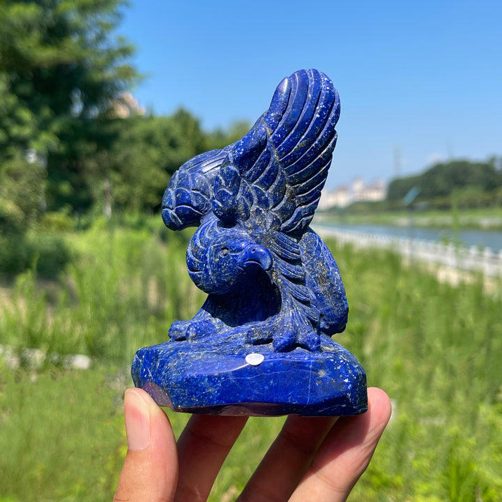 Unique,A Slightly Imperfect Natural Sourced Lapis Lazuli Eagle Carving