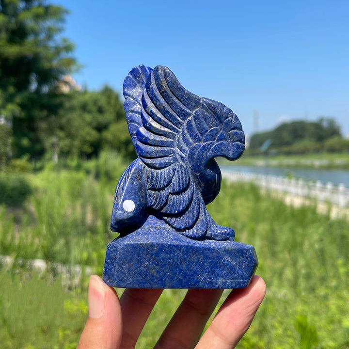 Unique,A Slightly Imperfect Natural Sourced Lapis Lazuli Eagle Carving