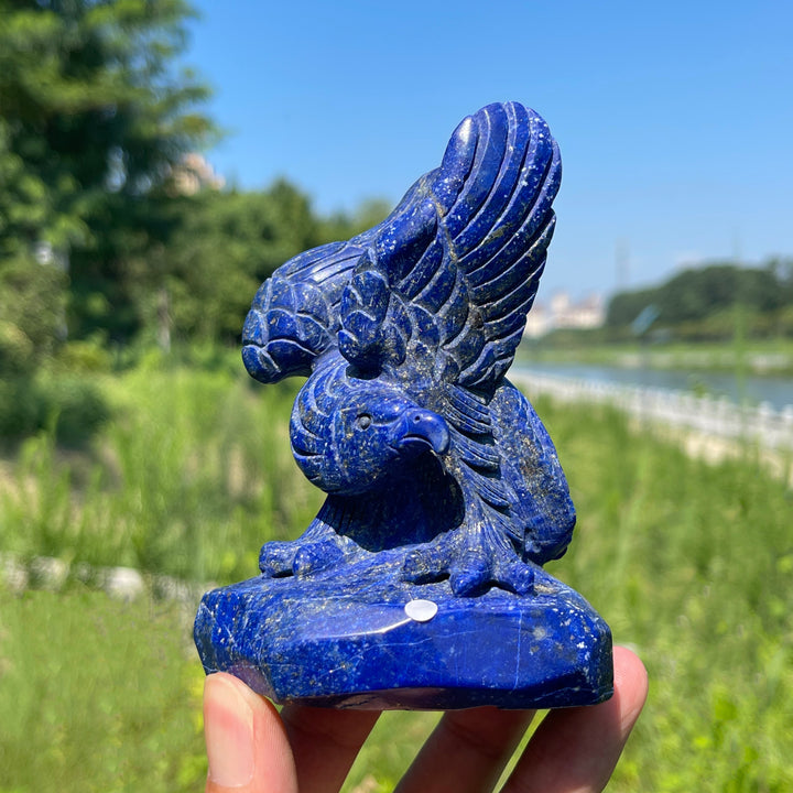 Unique,A Slightly Imperfect Natural Sourced Lapis Lazuli Eagle Carving