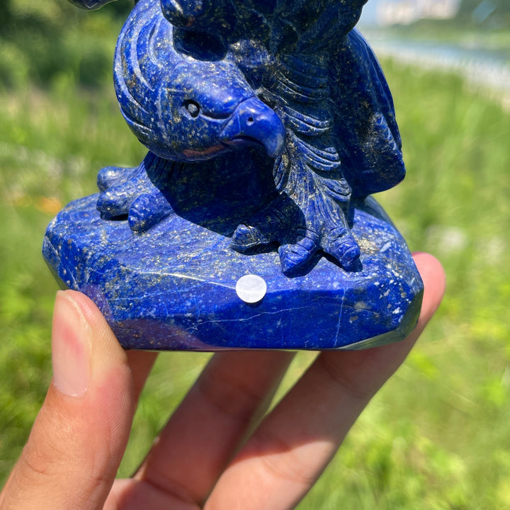 Unique,A Slightly Imperfect Natural Sourced Lapis Lazuli Eagle Carving