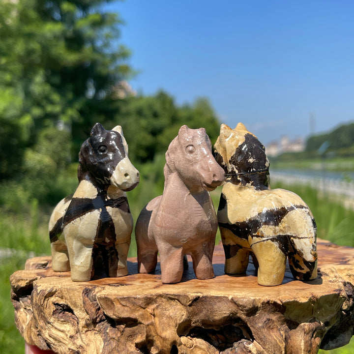 Natural Crystal Carving Picture Jasper Horse