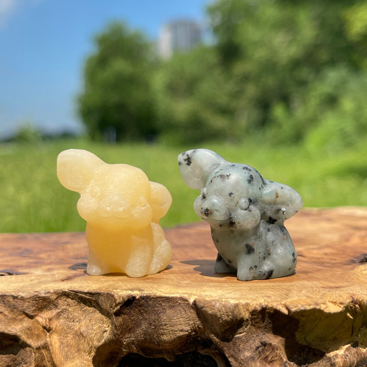 Natural Crystal Carving Mixed Materials Pig
