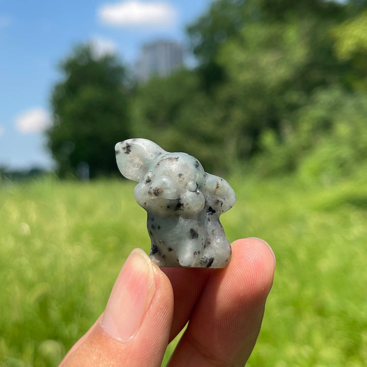 Natural Crystal Carving Mixed Materials Pig