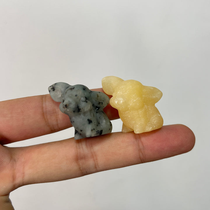 Natural Crystal Carving Mixed Materials Pig