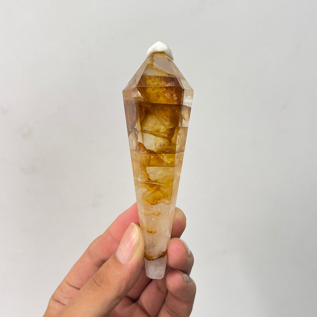 Unique,Natural Crystal Golden Healer Wand