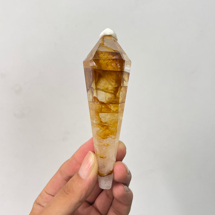 Unique,Natural Crystal Golden Healer Wand