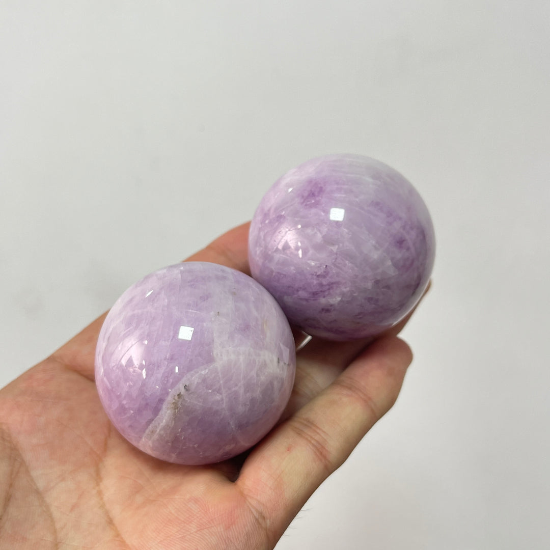 Natural Kunzite Rounded Crystal Sphere