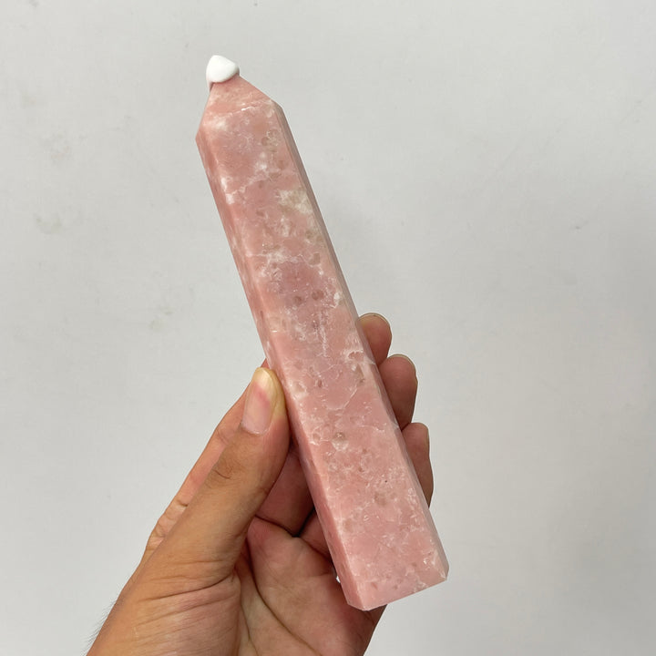 Unique,Natural Crystal Pink Opal Point