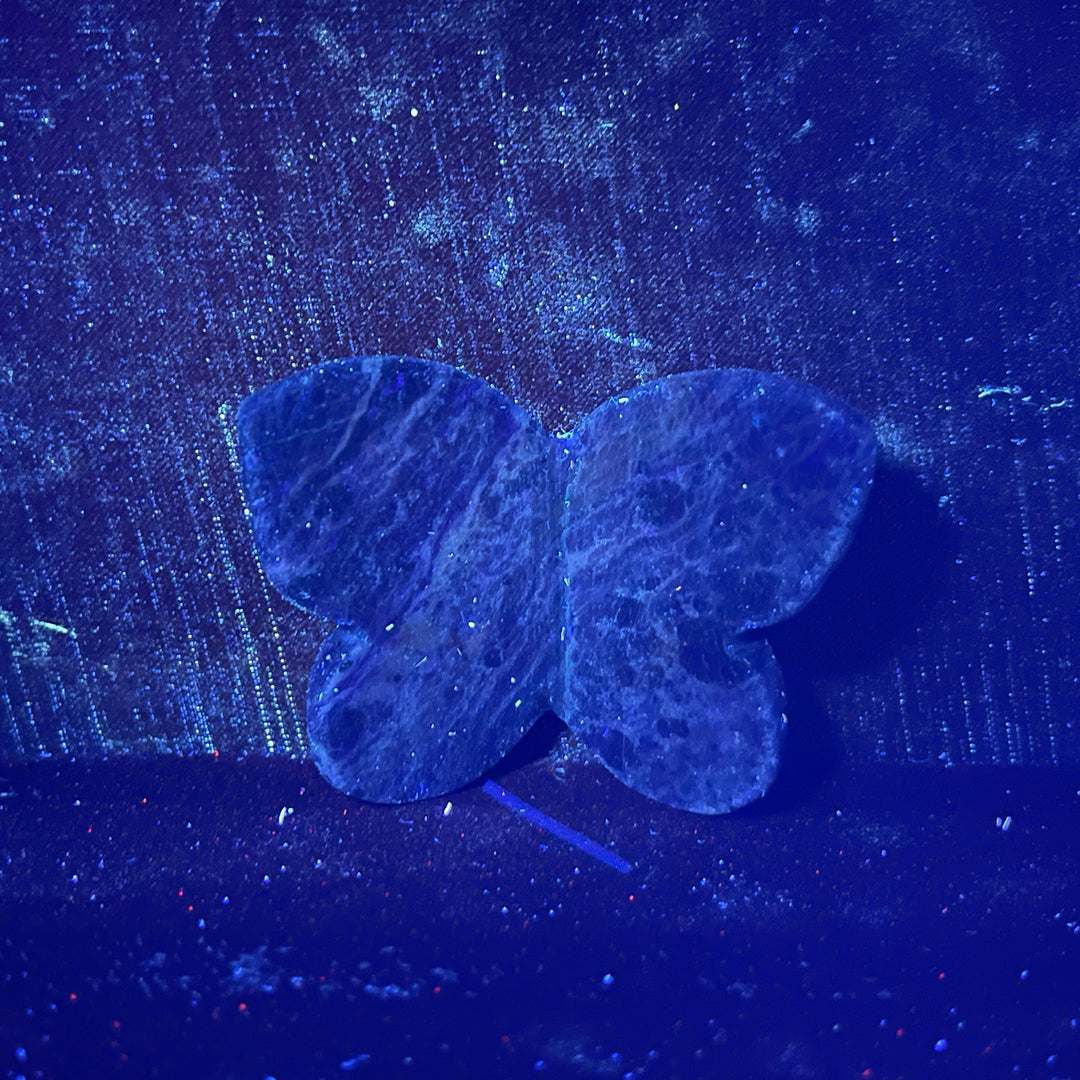 Natural Crystal Carved Stereoscopic Butterfly