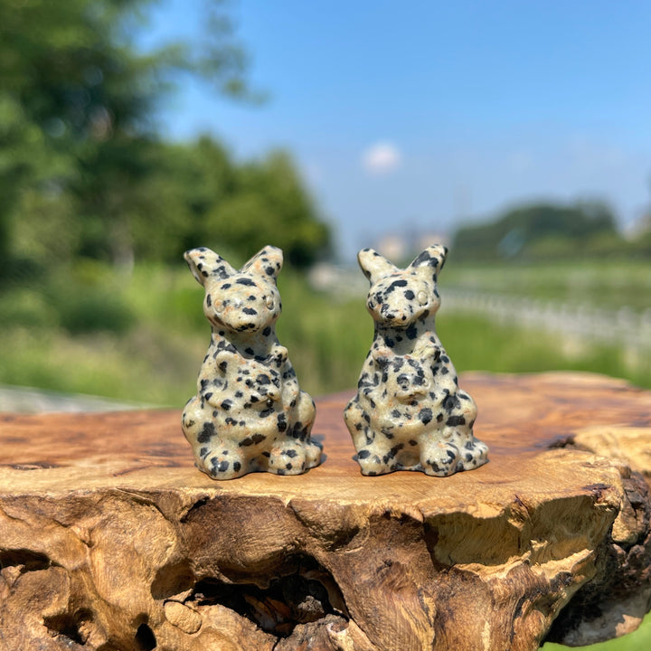 Natural Crystal Mixed Material Kangaroo Carving