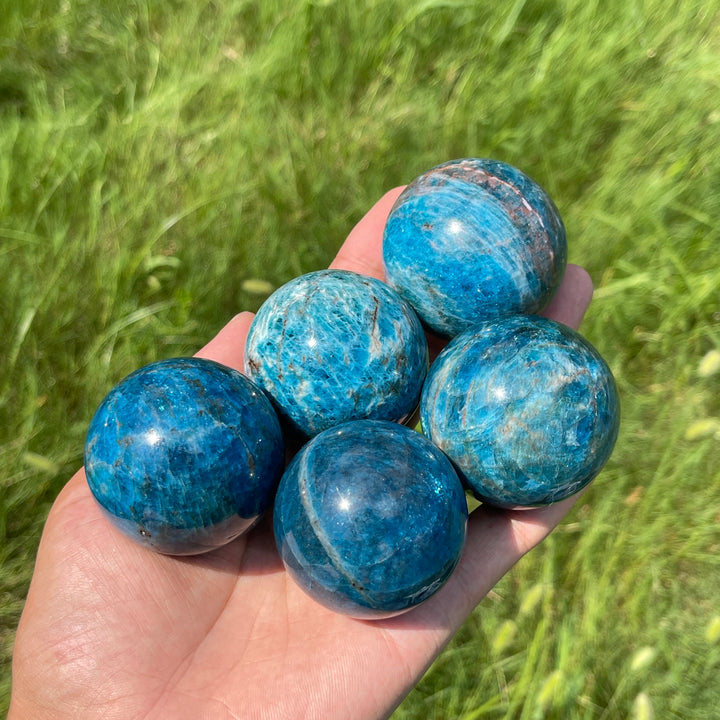 Natural Crystal Apatite Sphere