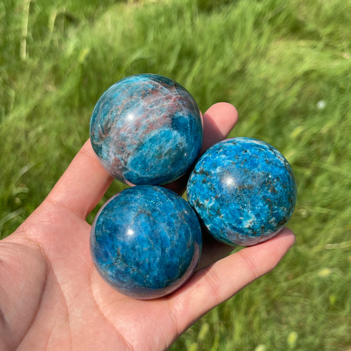 Natural Crystal Apatite Sphere