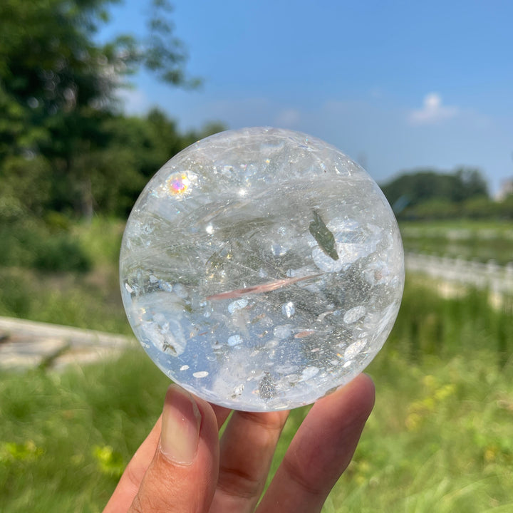 Unique, Top Natural Clear Quartz Sphere