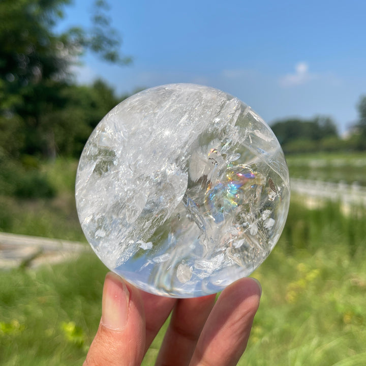 Unique, Top Natural Clear Quartz Sphere