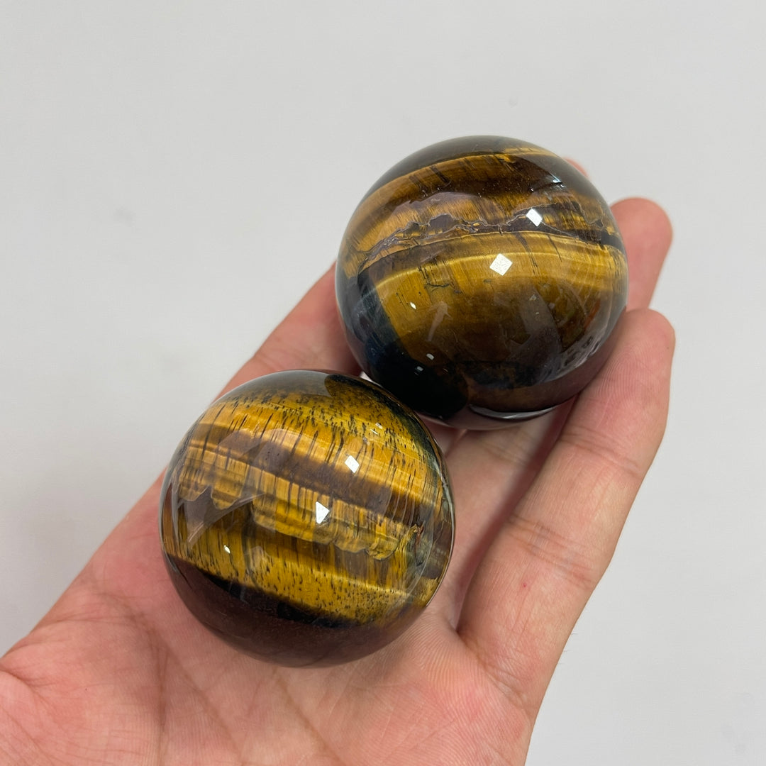 Natural Crystal Blue Yellow Tiger Eye Sphere