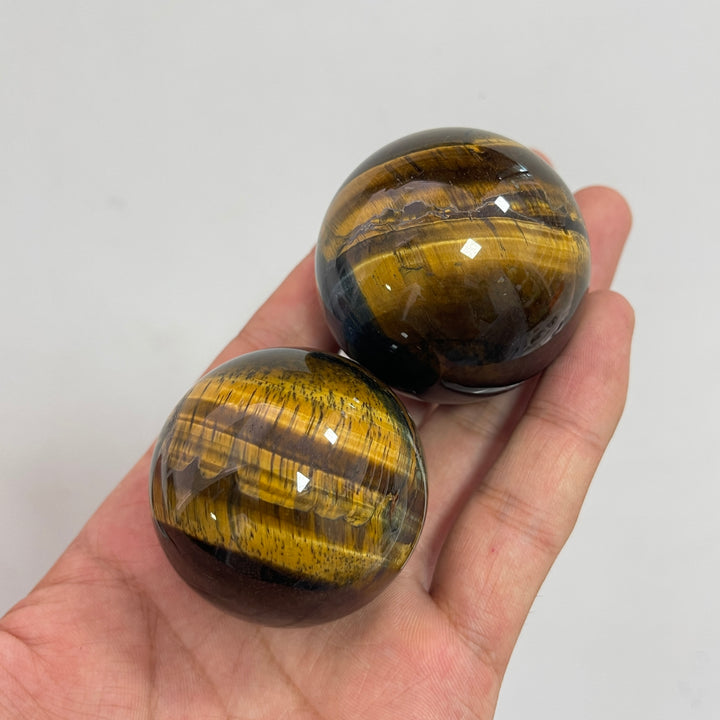 Natural Crystal Blue Yellow Tiger Eye Sphere