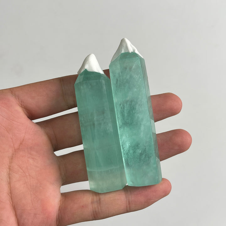 Natural Crystal Small Green Fluorite Point