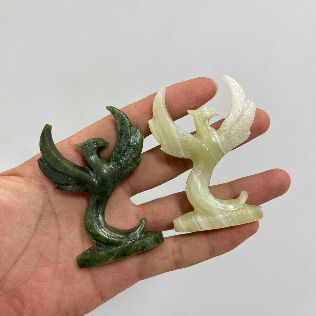 Natural Crystal Grace Phoenix Carving