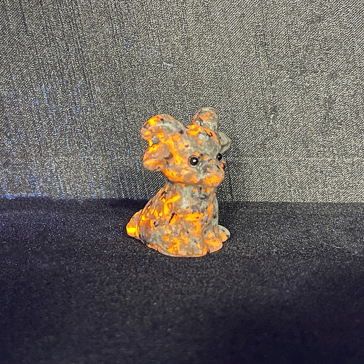 Natural Crystal Sitting Goat Carving