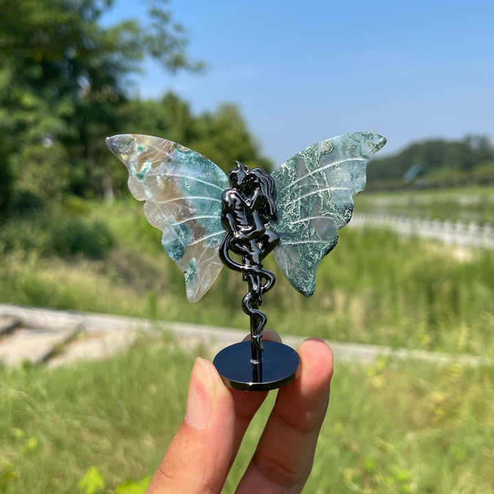 Natural Crystal Angel & Demon Wings