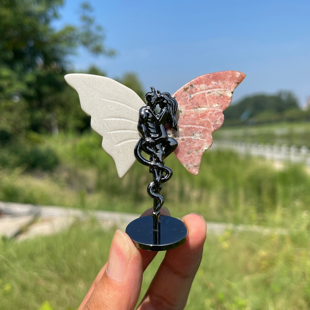 Natural Crystal Angel & Demon Wings