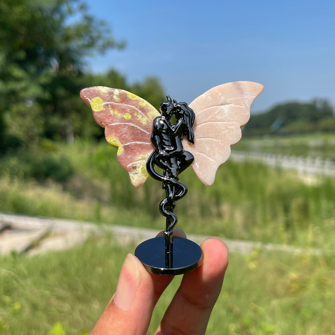 Natural Crystal Angel & Demon Wings