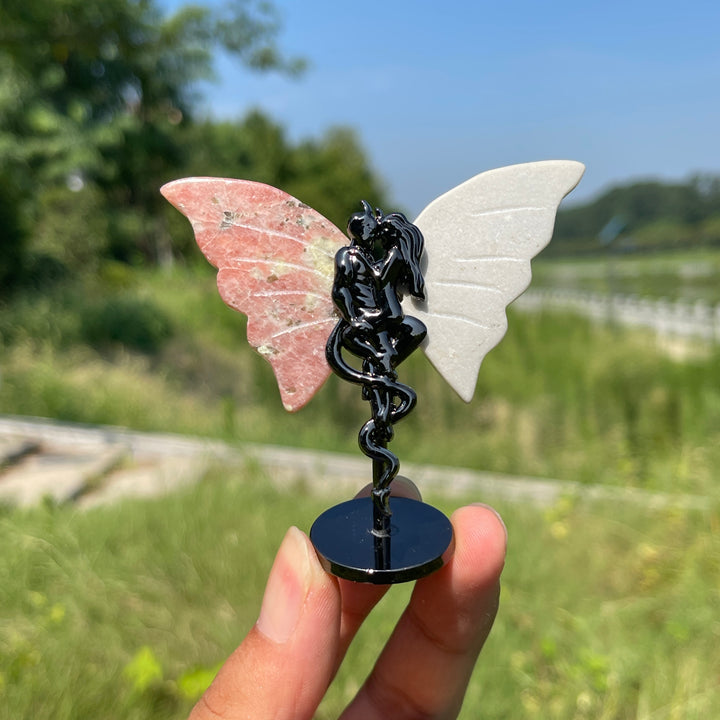 Natural Crystal Angel & Demon Wings