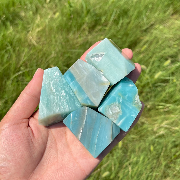 Natural Crystal Blue Quartzite Freeform