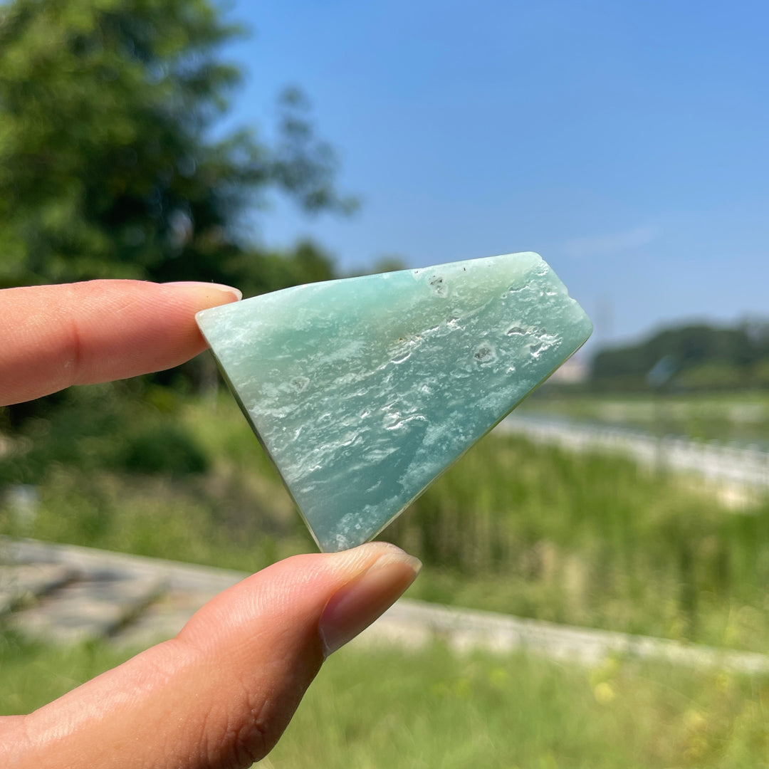 Natural Crystal Blue Quartzite Freeform