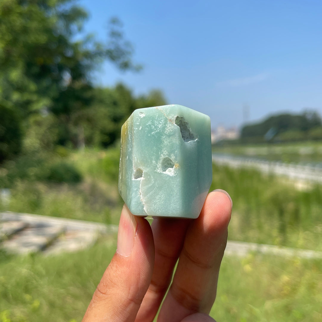 Natural Crystal Blue Quartzite Freeform