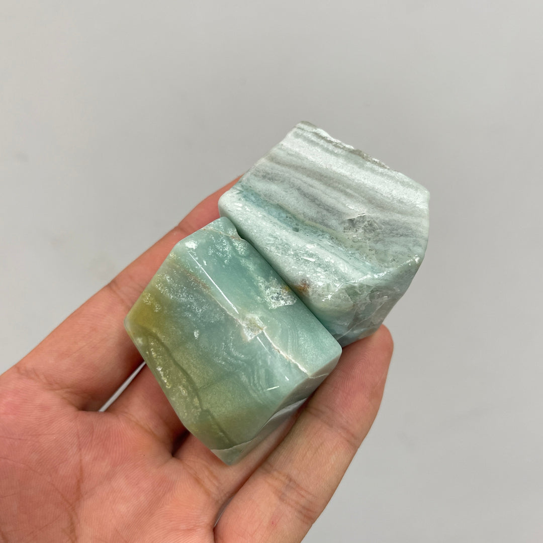 Natural Crystal Blue Quartzite Freeform