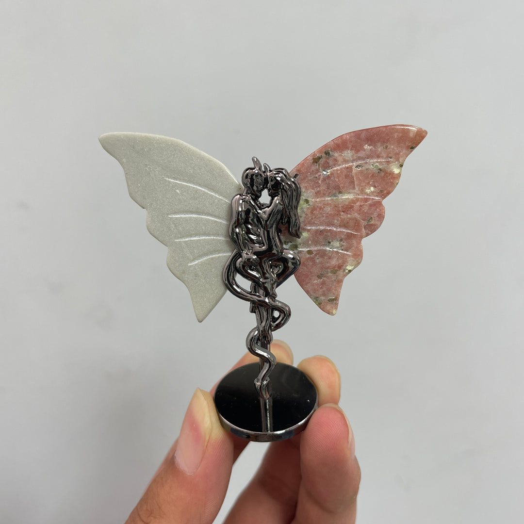 Natural Crystal Angel & Demon Wings