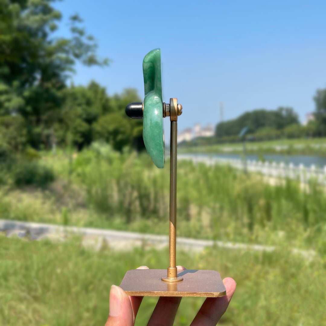 Unique,A Slightly Imperfect Natural Crystal Rotatable Wind Mill