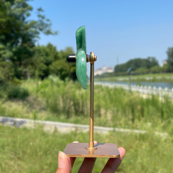 Unique,A Slightly Imperfect Natural Crystal Rotatable Wind Mill