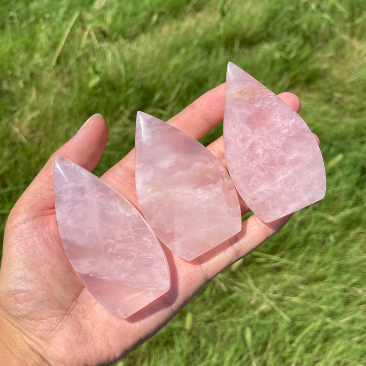 Natural Crystal Exquisite Rose Quartz Teardrop