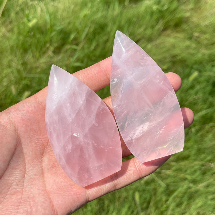 Natural Crystal Exquisite Rose Quartz Teardrop